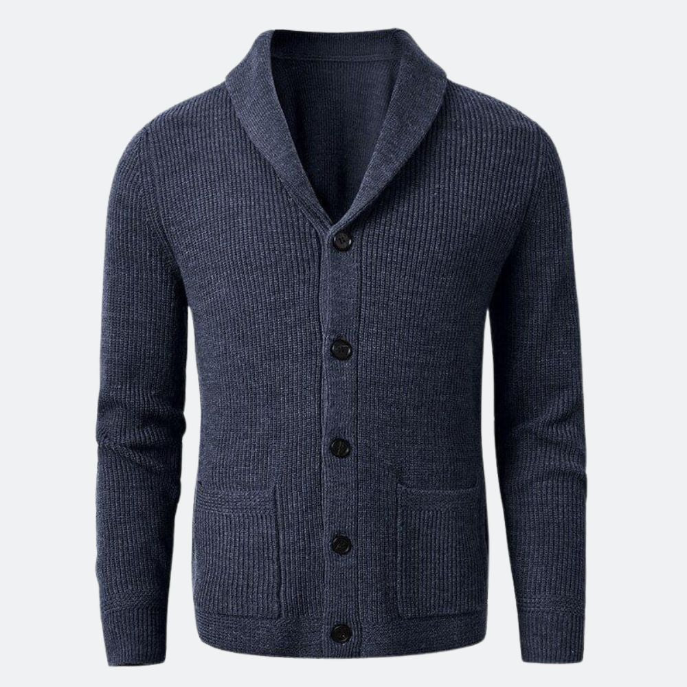 Men's V-Neck Merino Wool Cardigan | Ventorini