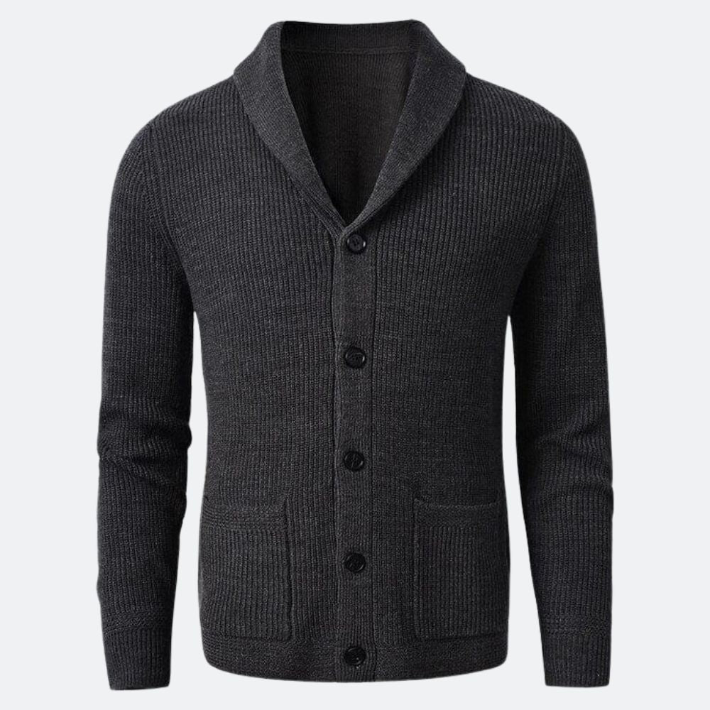 Men's V-Neck Merino Wool Cardigan | Ventorini