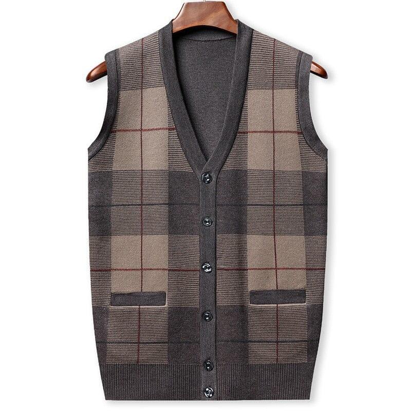 Men's V-Neck Vest with Embroidered Finish Austin by Ventorini | Ventorini