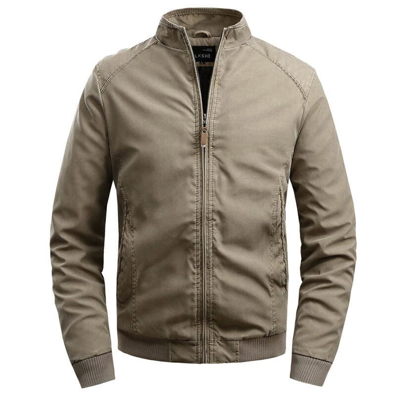 Men's Timeless Bomber Jacket with Structured Collar by Ventorini | Ventorini