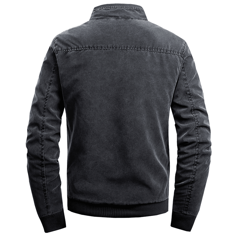 Men's Timeless Bomber Jacket with Structured Collar by Ventorini | Ventorini