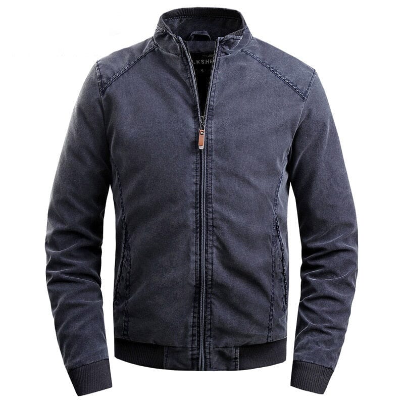 Men's Timeless Bomber Jacket with Structured Collar by Ventorini | Ventorini