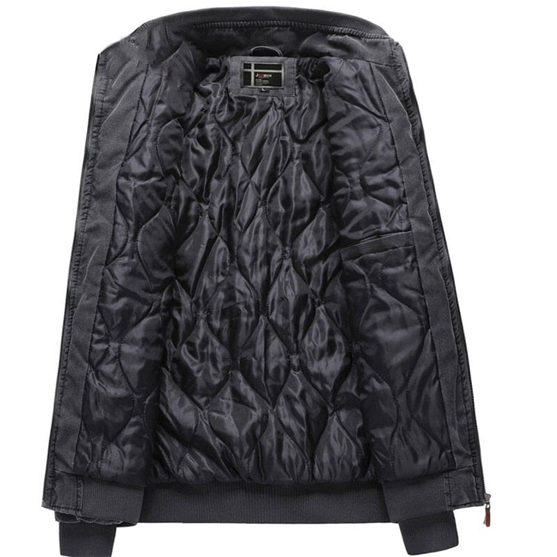 Men's Timeless Bomber Jacket with Structured Collar by Ventorini | Ventorini