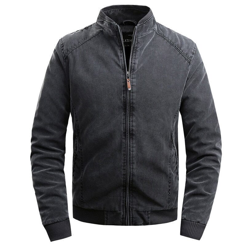 Men's Timeless Bomber Jacket with Structured Collar by Ventorini | Ventorini