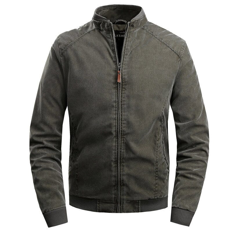 Men's Timeless Bomber Jacket with Structured Collar by Ventorini | Ventorini